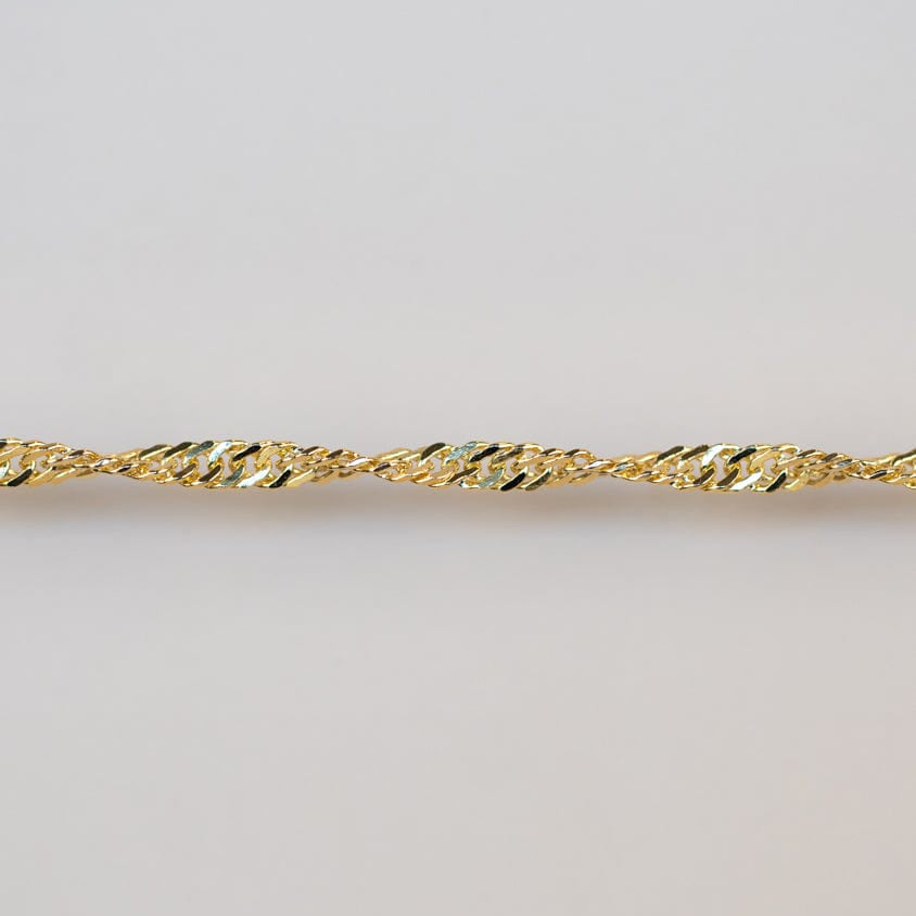 Gold permanent jewelry chain