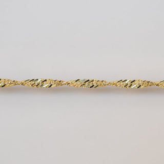 Gold permanent jewelry chain