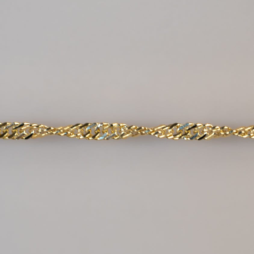 Gold permanent jewelry chain