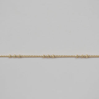 Satellite Curb - Triple Bead - Gold Filled