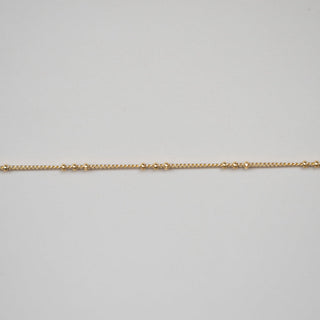 Satellite Curb - Triple Bead - Gold Filled