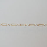 Triple Linked Paperclip - Medium - Textured Mixed Metal