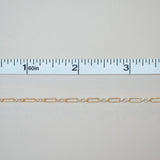 Triple Linked Paperclip - Medium - Textured Mixed Metal