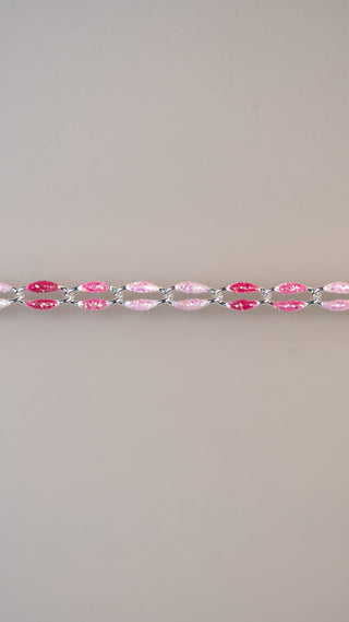 Pink Oasis Glitter bracelet detail
