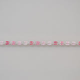 Silver Enamel in Pink Oasis - Glitter