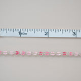 Silver Enamel in Pink Oasis - Glitter