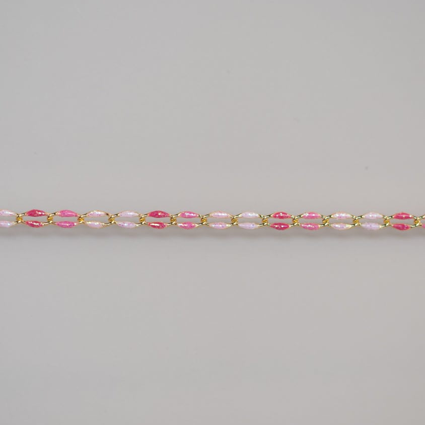 Pink Oasis Glitter bead strand
