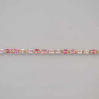 Pink Oasis Glitter bead strand
