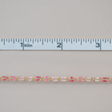 Gold Enamel in Pink Oasis - Glitter