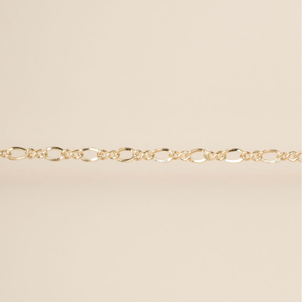 gold chain sold by the yard for permanent jewelry