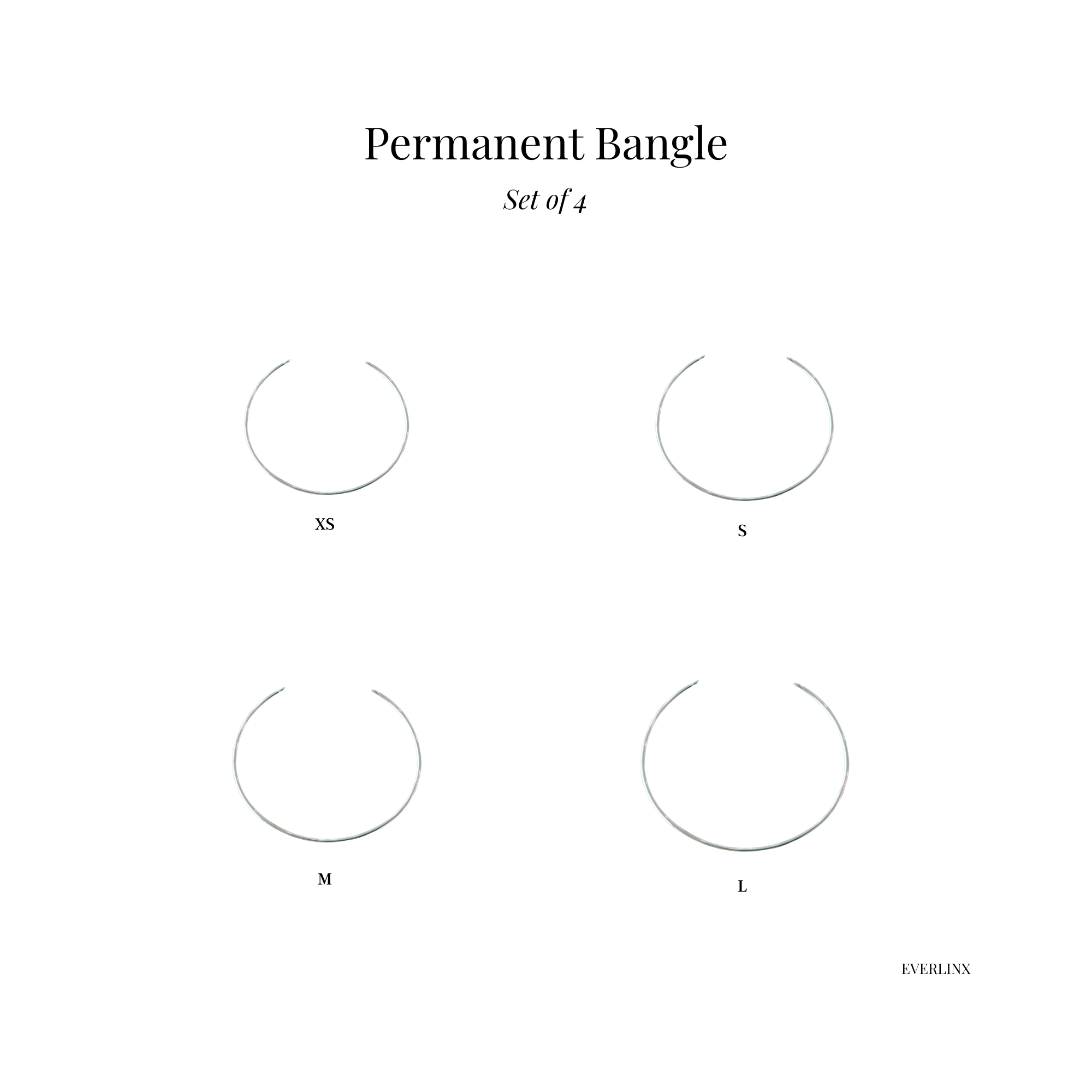 Permanent Bangle - Sterling Silver