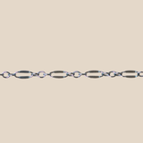 Black Oxidized Triple Linked Dapped