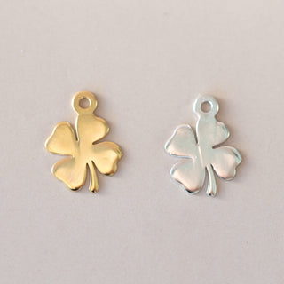 4 Leaf Clover Dangle Charm - Gold Plated