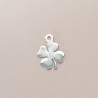 4 Leaf Clover Dangle Charm - Sterling Silver
