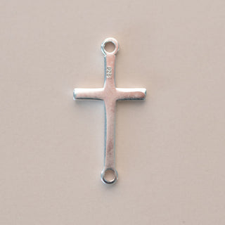 Cross Connector Charm - Sterling Silver