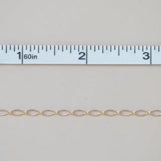 Long & Short Oval Link - Gold Filled