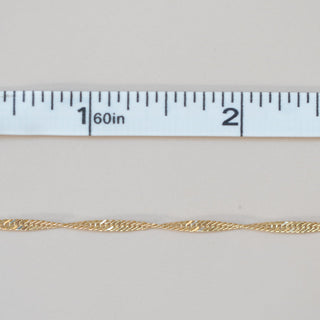 Herringbone Rope - Medium - Gold Filled