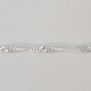 Herringbone Rope - Medium - Sterling Silver
