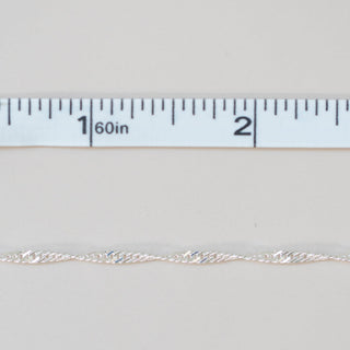 Herringbone Rope - Medium - Sterling Silver