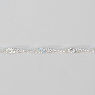 Herringbone Rope - Medium - Sterling Silver