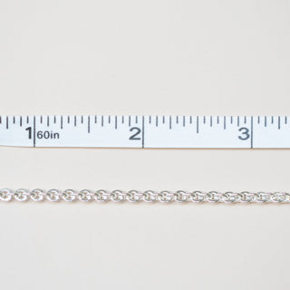 Flattened Circular Cable - Sterling Silver