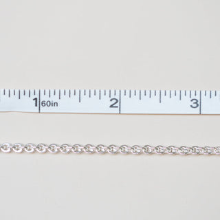Flattened Circular Cable - Sterling Silver