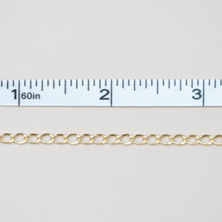 Open Curb - Large - Gold Filled