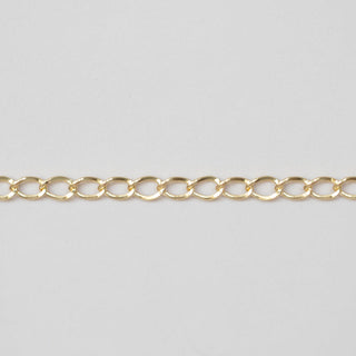 Open Curb - Large - Gold Filled