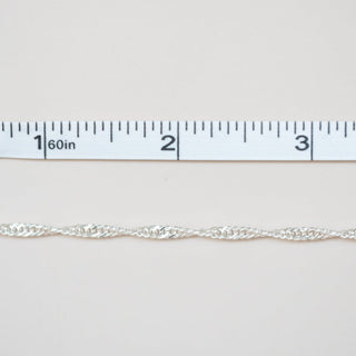 Herringbone Rope - Large - Sterling Silver