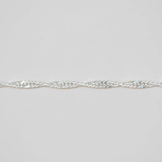 Herringbone Rope - Large - Sterling Silver