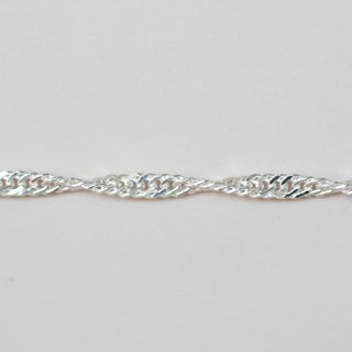 Herringbone Rope - Large - Sterling Silver