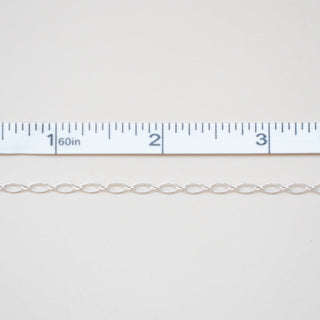 Long & Short Oval Link - Sterling Silver