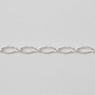 Long & Short Oval Link - Sterling Silver