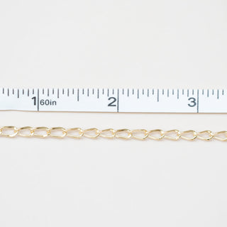 Oval Curb - Gold Filled