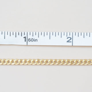 Knurled Curb - Gold Filled