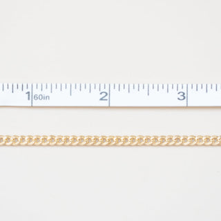 Knurled Curb - Gold Filled