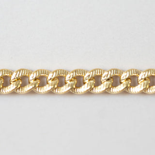 Knurled Curb - Gold Filled