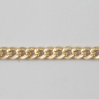 Knurled Curb - Gold Filled