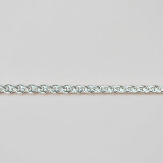 Flattened Circular Cable - Sterling Silver