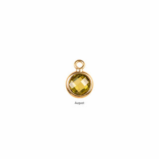 August birthstone charm