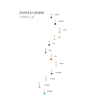 Dangle Circle - Birthstones - Gold Filled