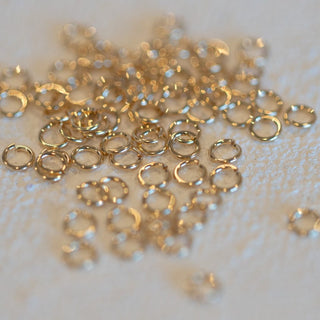 Gold chain jump rings