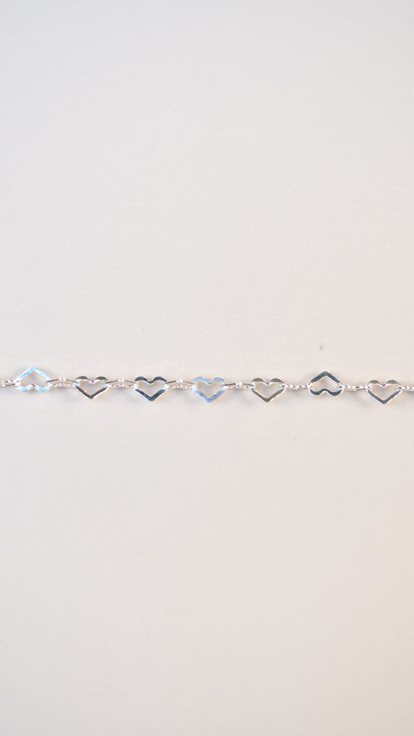 Heart chain bracelet