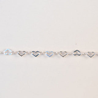 Heart chain bracelet