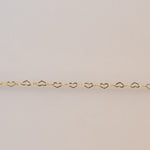 Heart chain necklace detail, chain05_13-58