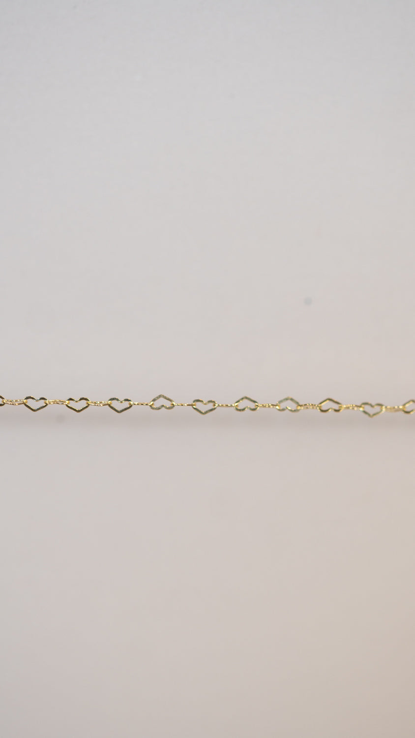 Heart chain necklace, chain05_13-59
