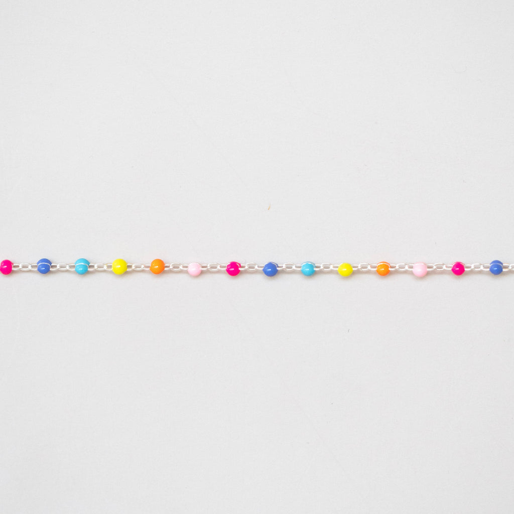 Confetti Enamel Cable - Sterling Silver – Everlinx