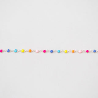 confetti colored enamel chain