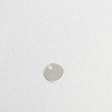 Round Flat Disc - 6mm - Sterling Silver