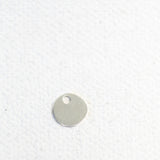 Round Flat Disc - 6mm - Sterling Silver